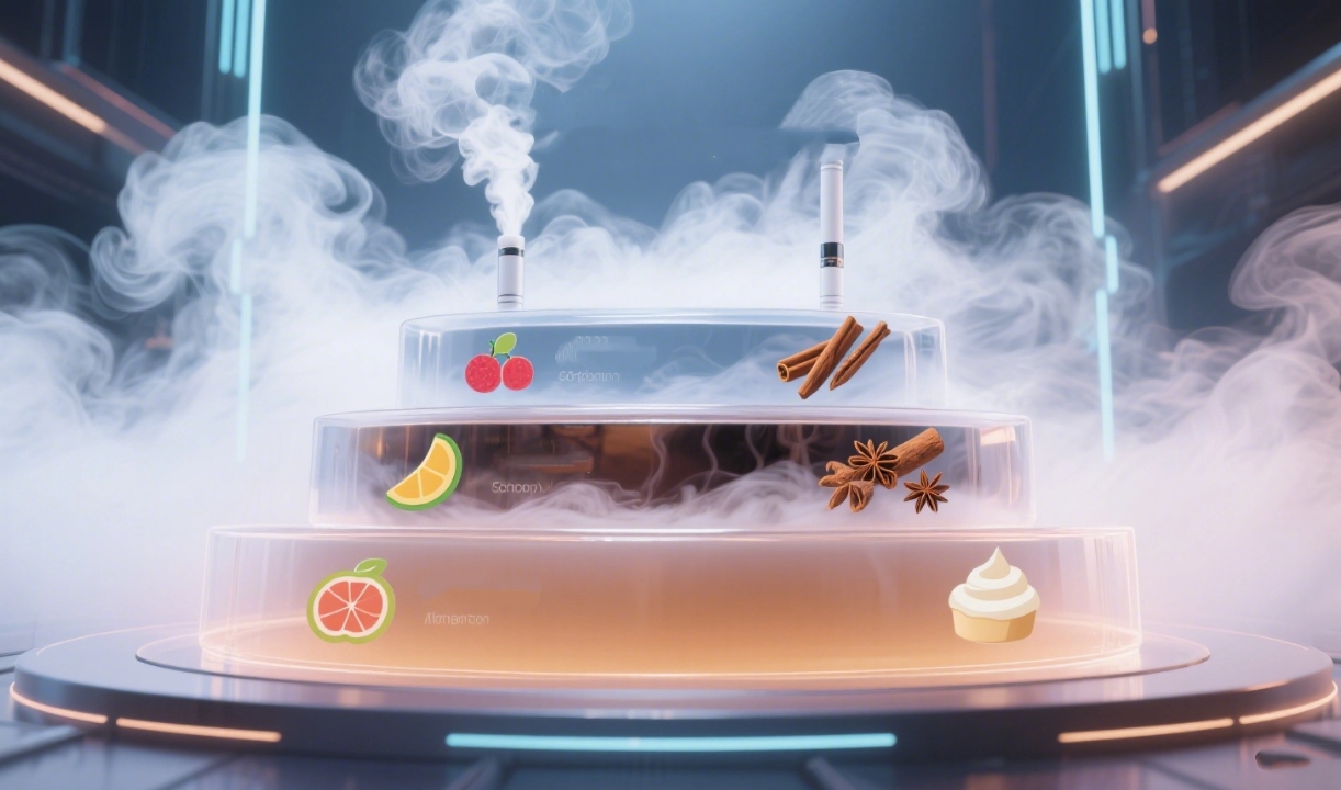 A Arte da Perfumaria no Vapor: Explorando a Curva de Libera&ccedil;&atilde;o Arom&aacute;tica &ldquo;Topo-Cora&ccedil;&atilde;o-Fundo&rdquo; dos E-l&iacute;quidos