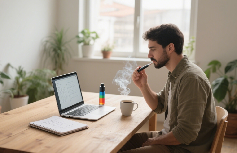 Como o Cigarro Eletr&ocirc;nico Pode Transformar a Rotina de Trabalho em Casa com Foco e Ritual