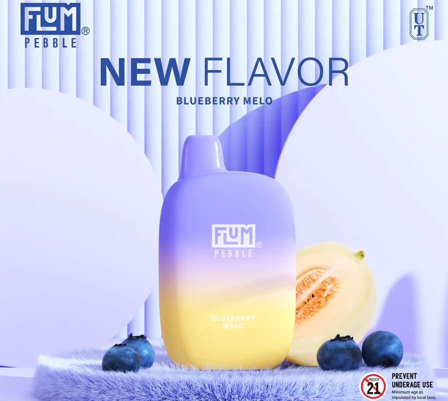 FLUM PEBBLE 6000 Puffs Vape &ndash; O Vape de Mel&atilde;o e Mirtilo que Conquista Portugal